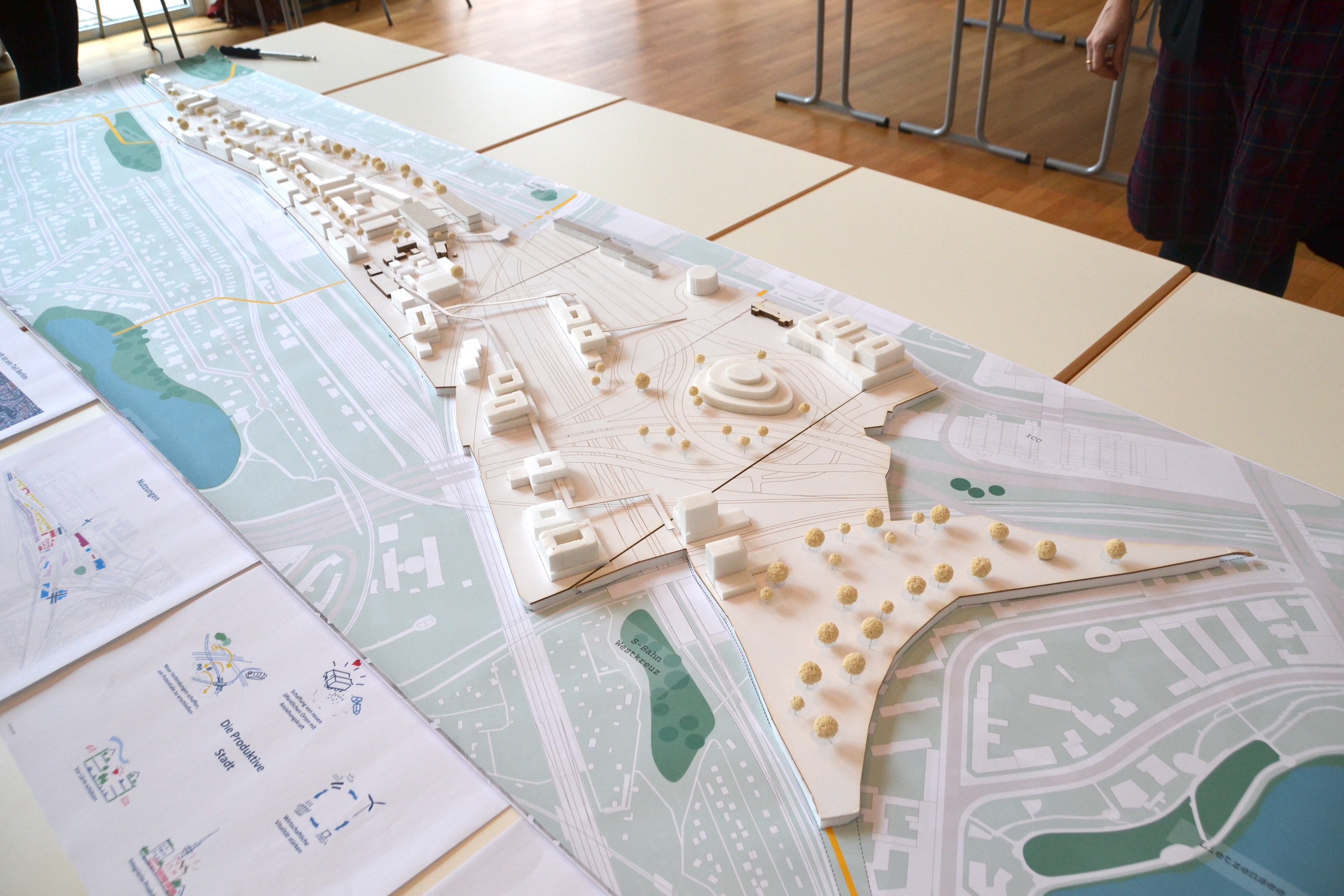 Foto des Modells vom Team Henning Larsen Architects A/S, Kopenhagen in Blickrichtung Südwesten