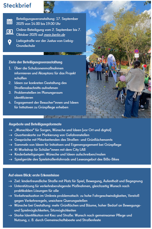 Steckbrief Liebigstraße